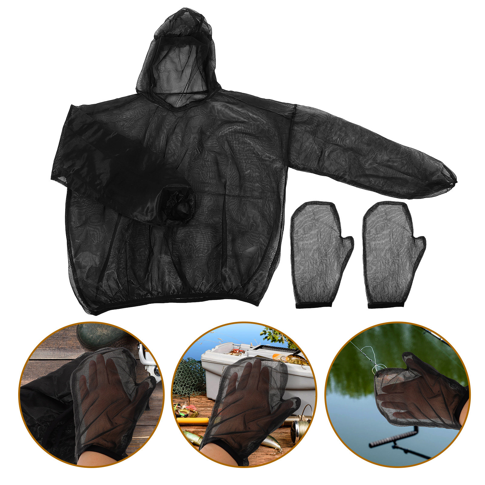 Fishing Gloves - 1Set Mosquito Proof Clothing Gloves Set