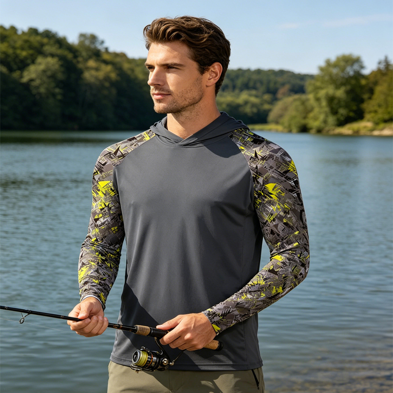 Fishing Shirt Uv Protection - Fishing Clothing Performance Fishing Hoodie Uv