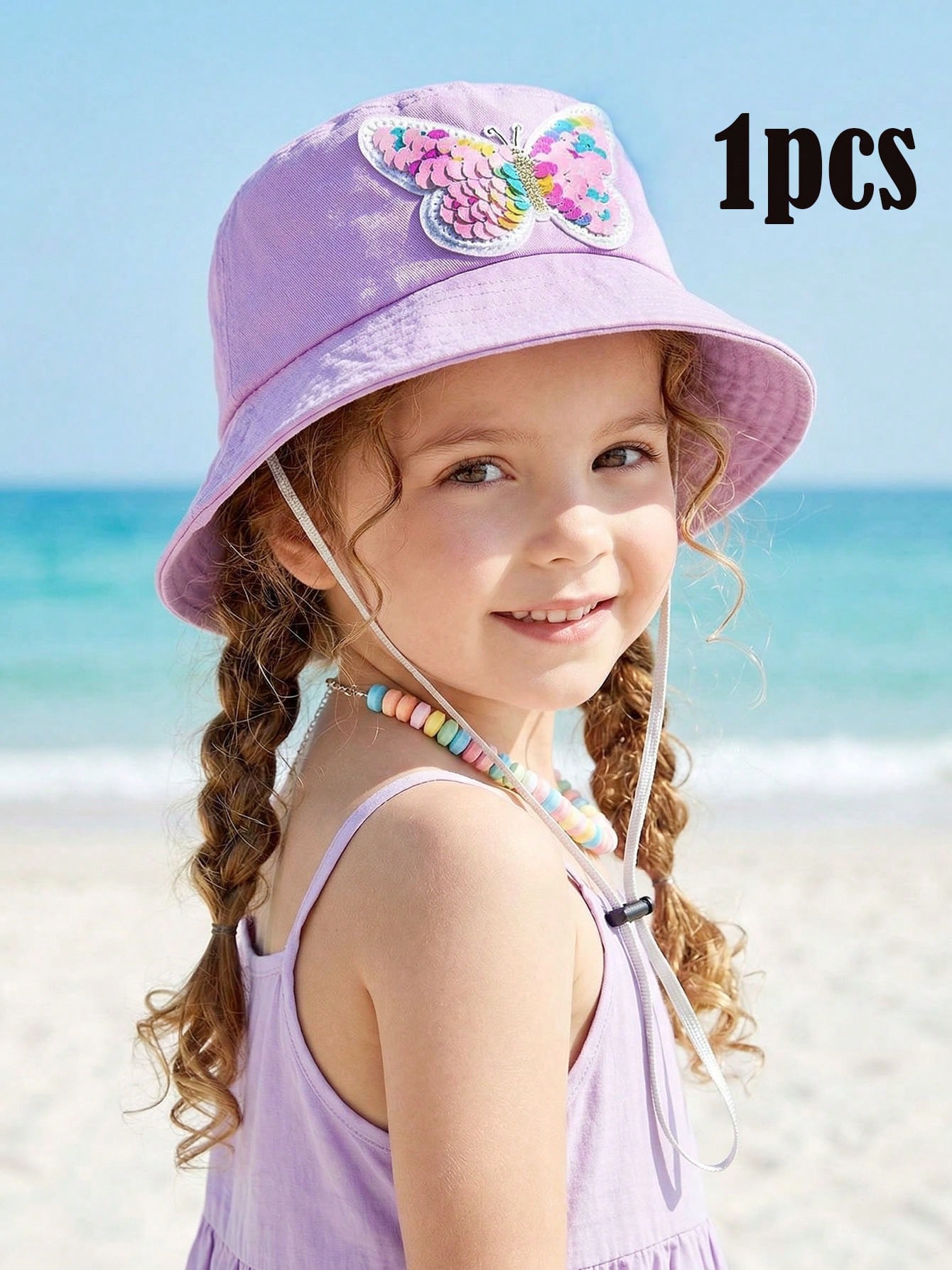 1pcs 3-8Y Girls Sequined Butte - Fishing Hat review and price