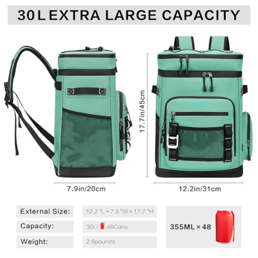 Large Waterproof Insulated Coo - Fishing Backpack review and price