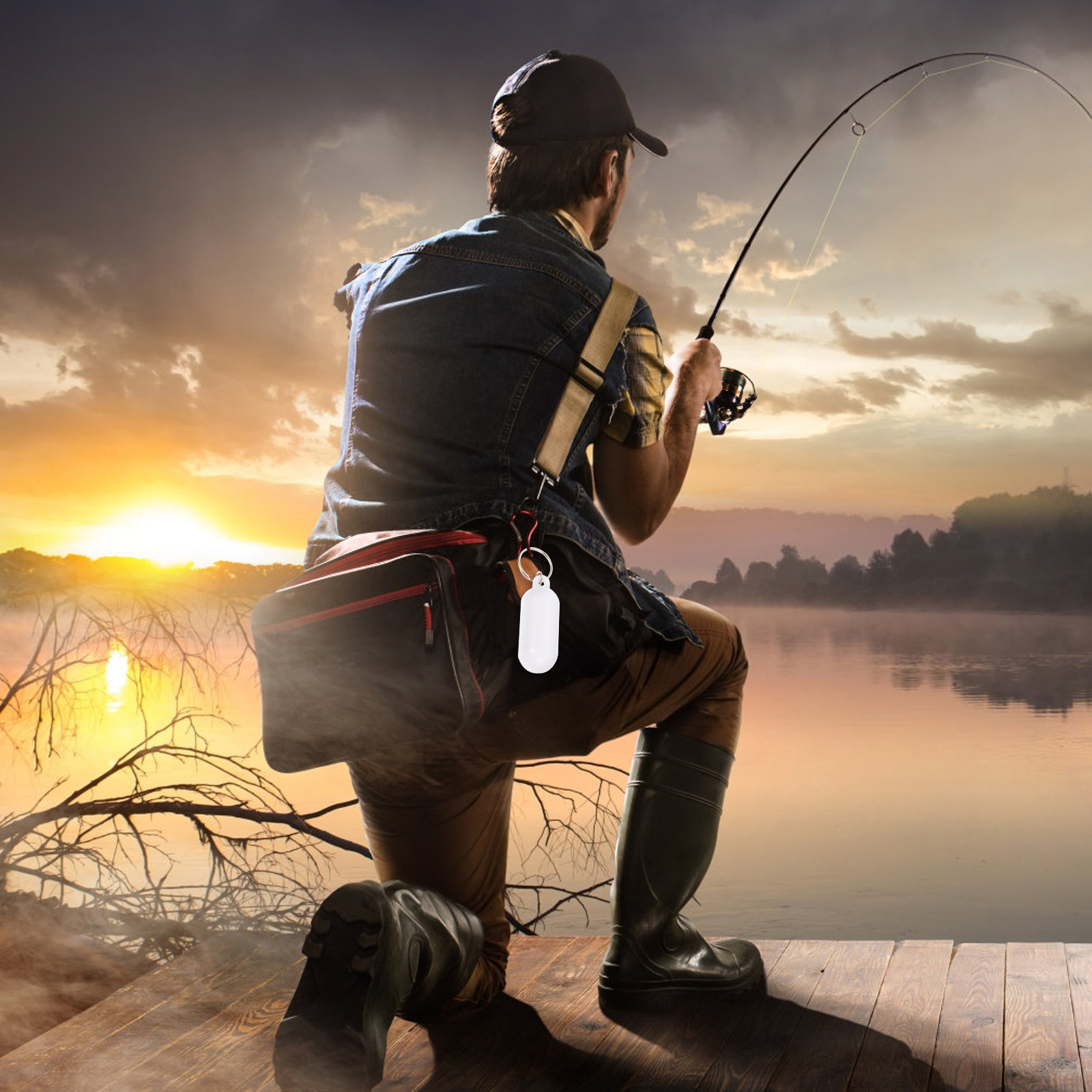 6Pcs Float Keychain Pendant fo - Fishing Backpack review and price