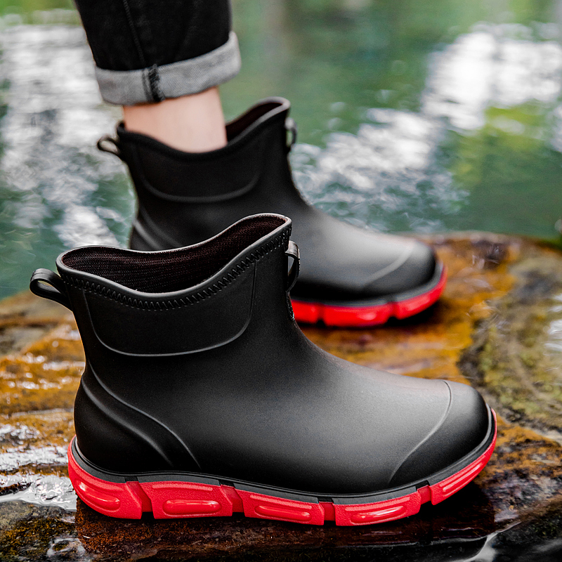 Fashion Men's Short Rain Boots - Fishing Boots review and price