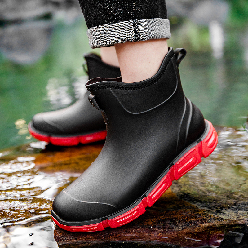 Fashion Men's Short Rain Boots - Fishing Boots review and price
