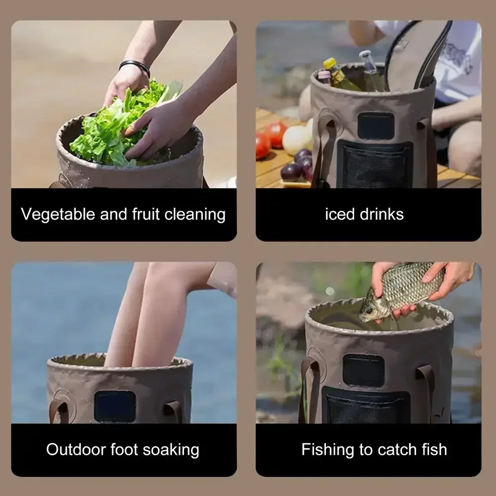 25L Portable Foldable Bucket B - Fishing Bag Waterproof review and price