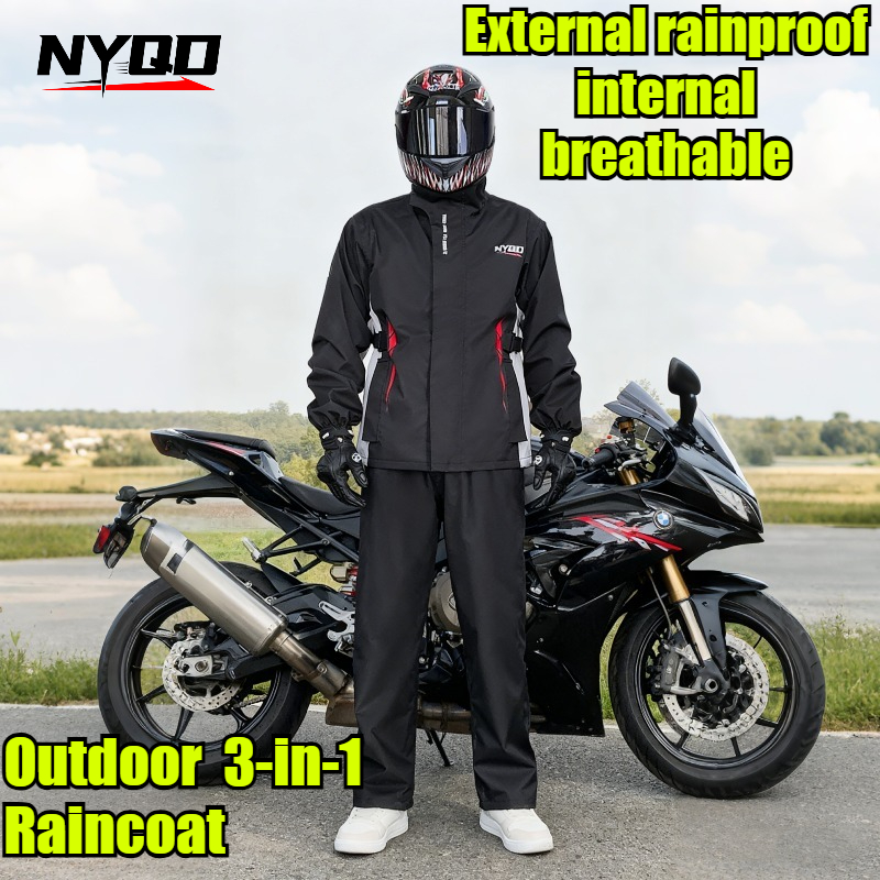 Motorcycle Raincoat Suit Men U - Fishing Jacket Waterproof review and price