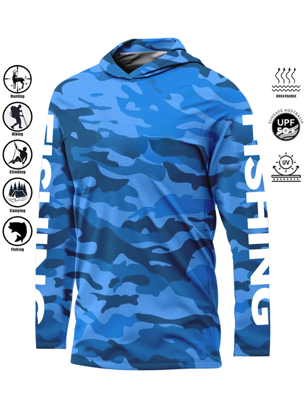 MALFC Hood Fishing Shirt Fishi - Fishing Shirt Uv Protection review and price