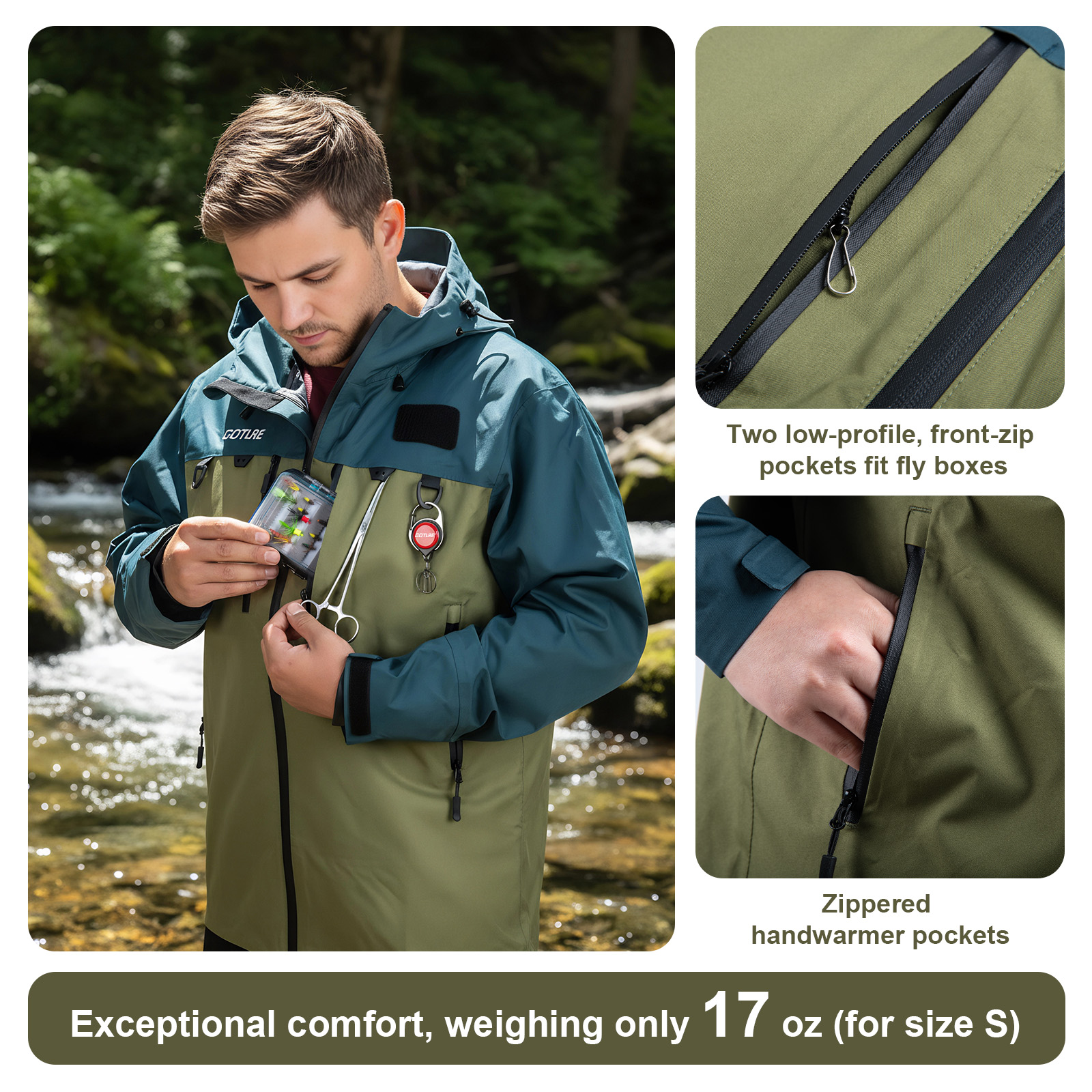 Goture Fishing Wading Jackets  - Fishing Jacket Waterproof review and price